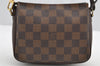 Authentic Louis Vuitton Damier Trousse Makeup Hand Bag Pouch N51982 LV 2748I