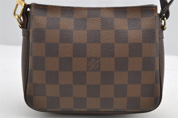 Authentic Louis Vuitton Damier Trousse Makeup Hand Bag Pouch N51982 LV 2748I