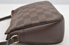 Authentic Louis Vuitton Damier Trousse Makeup Hand Bag Pouch N51982 LV 2748I