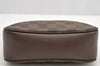 Authentic Louis Vuitton Damier Trousse Makeup Hand Bag Pouch N51982 LV 2748I