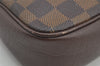 Authentic Louis Vuitton Damier Trousse Makeup Hand Bag Pouch N51982 LV 2748I