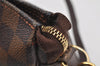 Authentic Louis Vuitton Damier Trousse Makeup Hand Bag Pouch N51982 LV 2748I