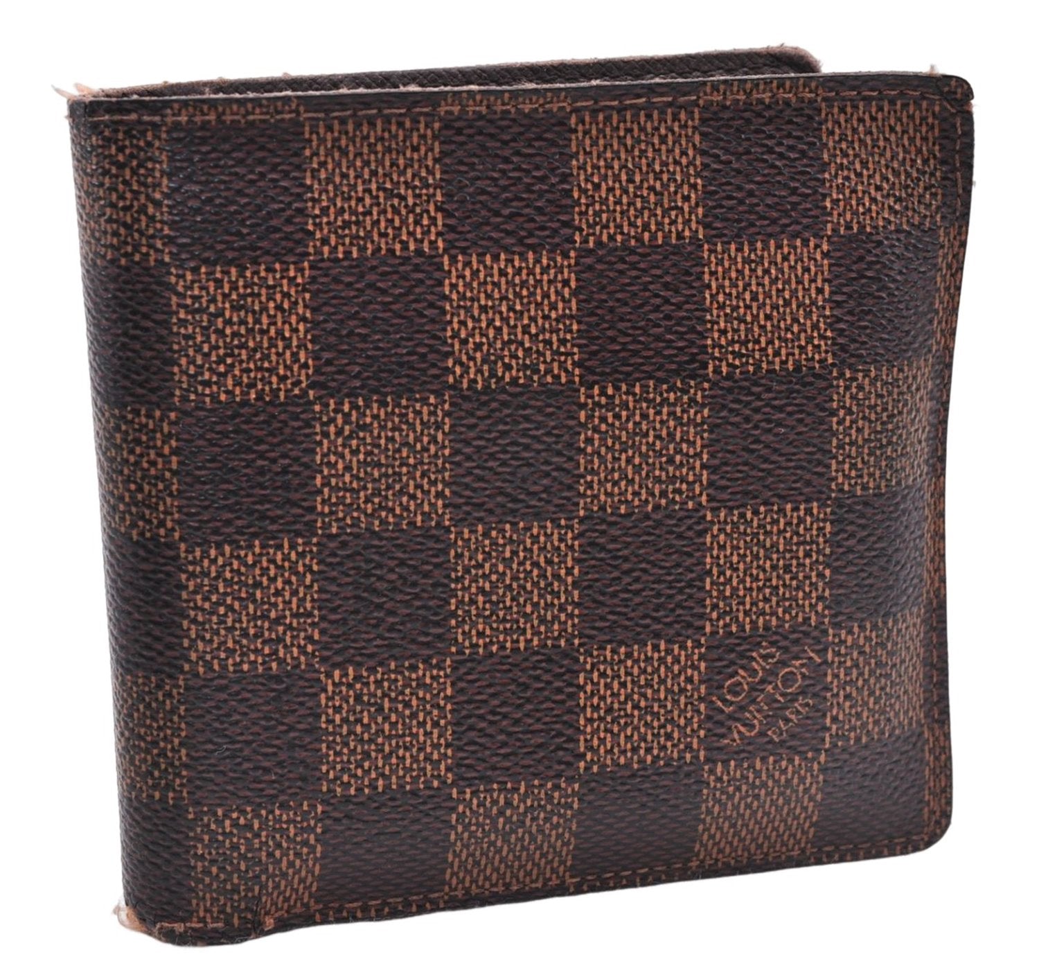 Authentic Louis Vuitton Damier Portefeuille Marco Bifold Wallet N61675 LV 2749E