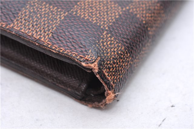 Authentic Louis Vuitton Damier Portefeuille Marco Bifold Wallet N61675 LV 2749E