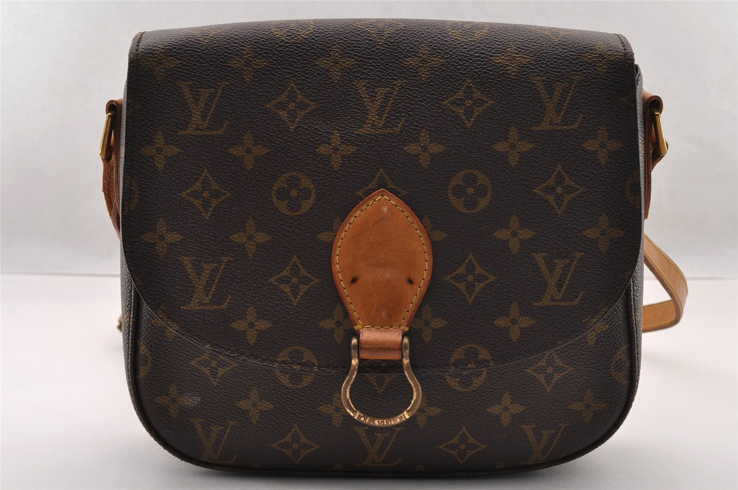 Authentic Louis Vuitton Monogram Saint Cloud GM M51242 Shoulder Cross Bag 2749I