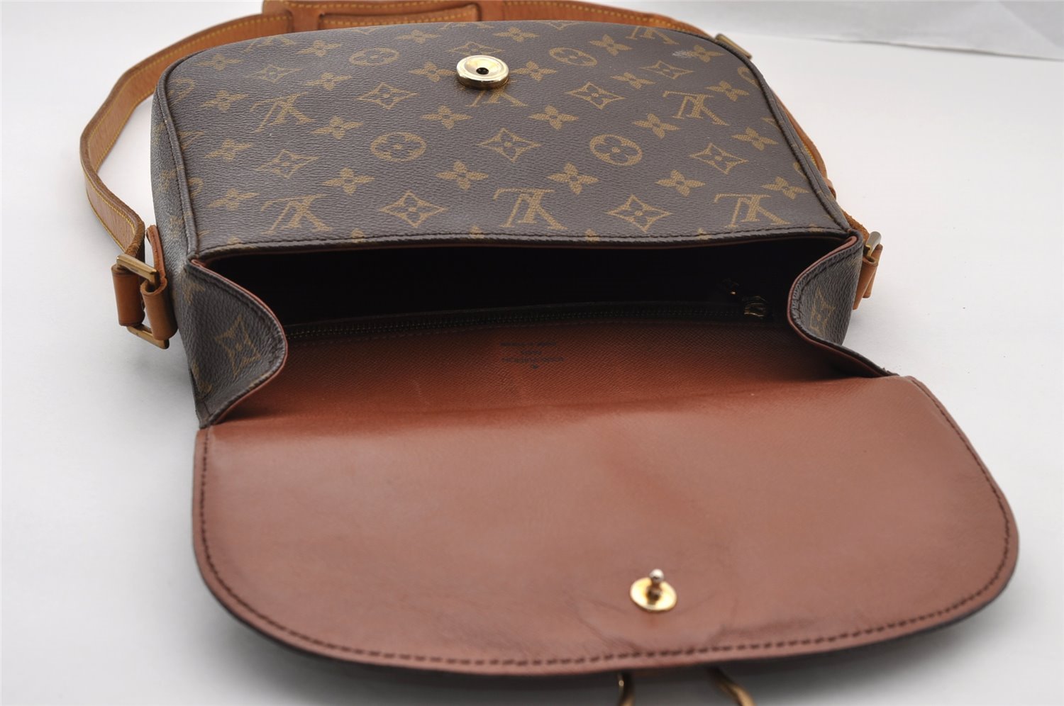 Authentic Louis Vuitton Monogram Saint Cloud GM M51242 Shoulder Cross Bag 2749I
