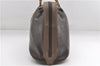 Authentic MARIO VALENTINO V Logo Shoulder Hand Bag Purse PVC Leather Brown 2750E