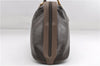 Authentic MARIO VALENTINO V Logo Shoulder Hand Bag Purse PVC Leather Brown 2750E