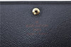 Auth Louis Vuitton Epi Porte Monnaie Billets Tresor Wallet Black M63502 LV 2750F