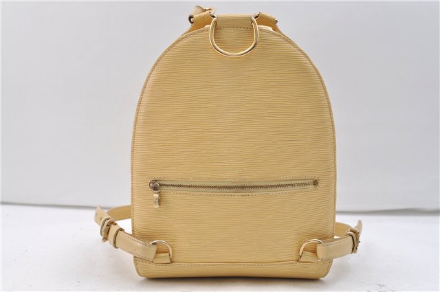 Authentic Louis Vuitton Epi Mabillon Backpack Ivory M5223A LV 2751E