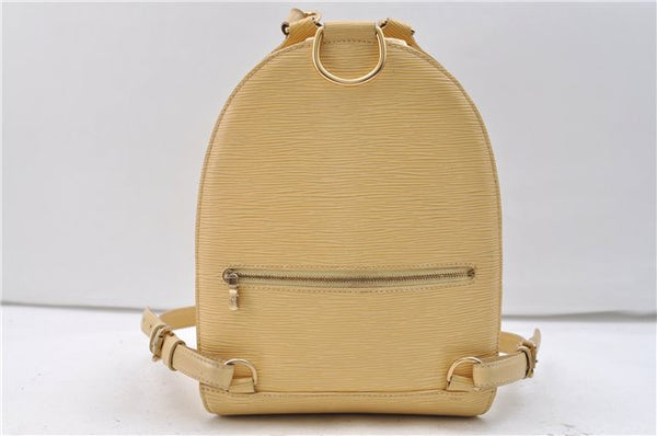 Authentic Louis Vuitton Epi Mabillon Backpack Ivory M5223A LV 2751E