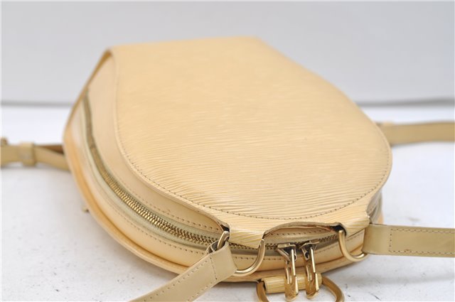 Authentic Louis Vuitton Epi Mabillon Backpack Ivory M5223A LV 2751E