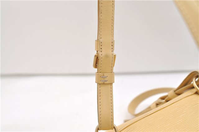 Authentic Louis Vuitton Epi Mabillon Backpack Ivory M5223A LV 2751E