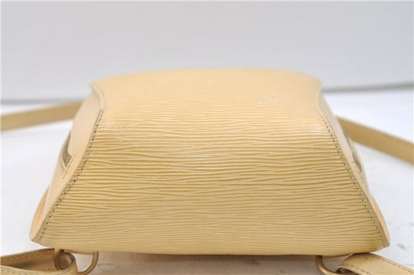 Authentic Louis Vuitton Epi Mabillon Backpack Ivory M5223A LV 2751E