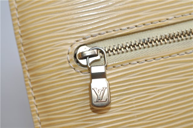 Authentic Louis Vuitton Epi Mabillon Backpack Ivory M5223A LV 2751E