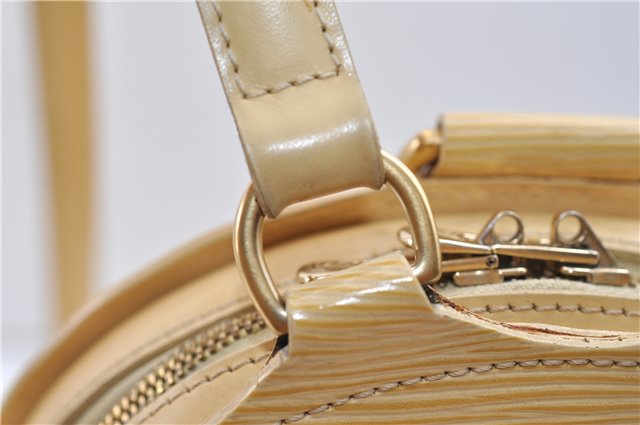 Authentic Louis Vuitton Epi Mabillon Backpack Ivory M5223A LV 2751E
