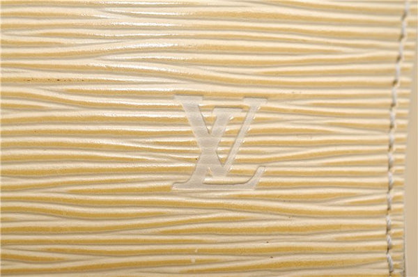 Authentic Louis Vuitton Epi Mabillon Backpack Ivory M5223A LV 2751E