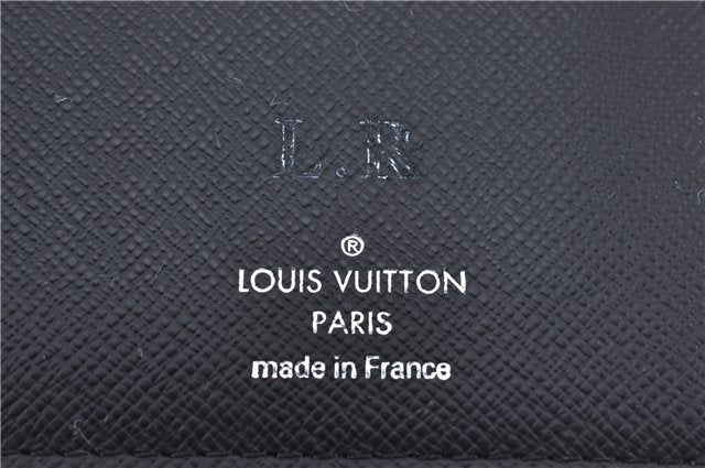 Auth Louis Vuitton Monogram Eclipse Portefeuille Brazza Wallet M61697 LV 2751F