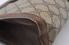 Authentic GUCCI Web Sherry Line Clutch Hand Bag GG PVC Leather Brown Junk 2753I