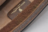 Authentic GUCCI Web Sherry Line Clutch Hand Bag GG PVC Leather Brown Junk 2753I