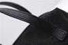 Authentic GUCCI Vintage Hand Bag Purse GG Canvas Leather Black 2754E