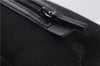 Authentic GUCCI Vintage Hand Bag Purse GG Canvas Leather Black 2754E