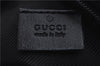 Authentic GUCCI Vintage Hand Bag Purse GG Canvas Leather Black 2754E