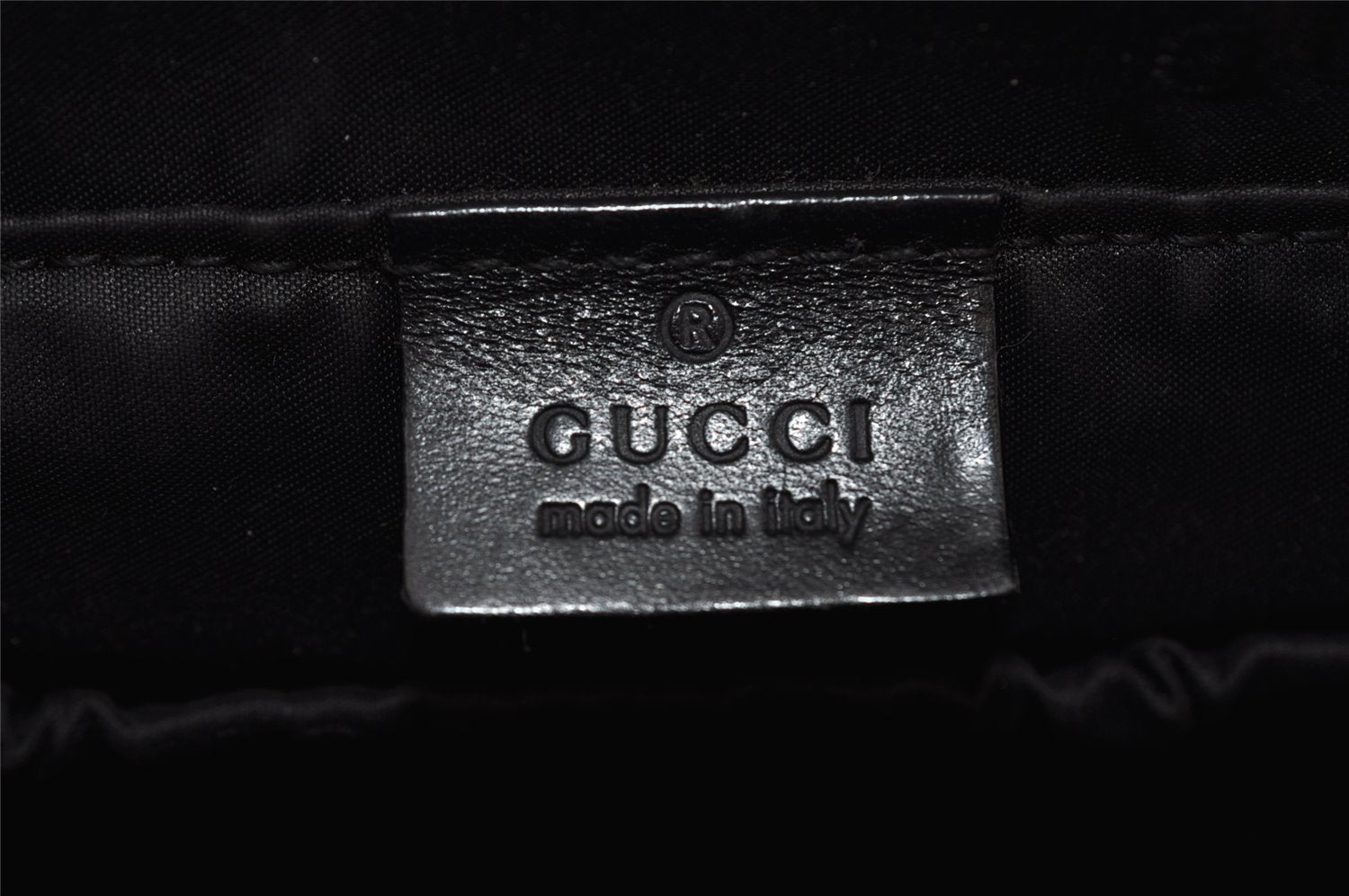 Authentic GUCCI 2Way Shoulder Hand Bag Nylon Leather 0130092 Black 2754I