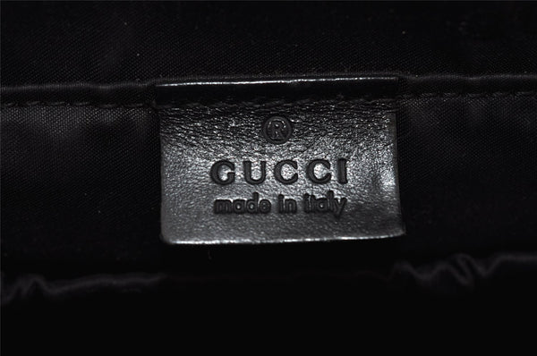 Authentic GUCCI 2Way Shoulder Hand Bag Nylon Leather 0130092 Black 2754I