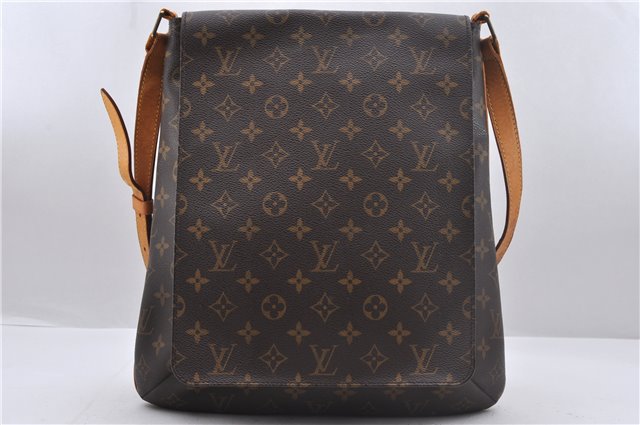 Authentic Louis Vuitton Monogram Musette Shoulder Cross Body Bag M51256 LV 2755D