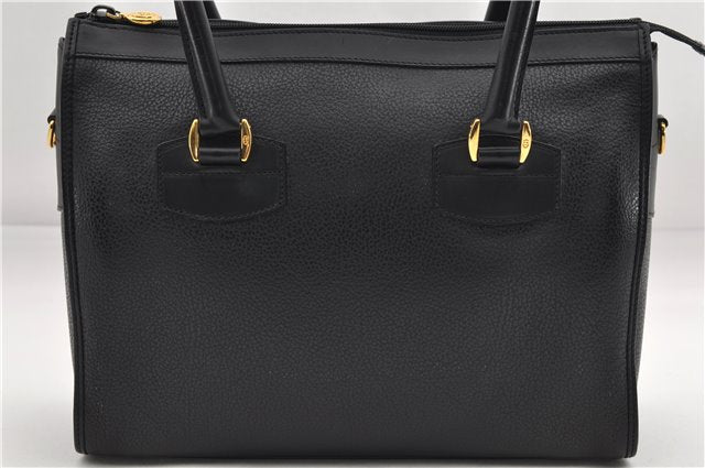 Authentic GUCCI Vintage 2Way Shoulder Hand Bag Purse Leather Black 2755E
