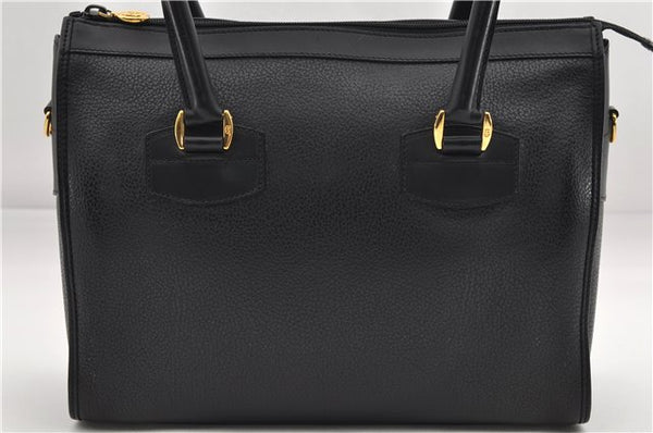 Authentic GUCCI Vintage 2Way Shoulder Hand Bag Purse Leather Black 2755E