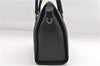 Authentic GUCCI Vintage 2Way Shoulder Hand Bag Purse Leather Black 2755E