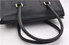 Authentic GUCCI Vintage 2Way Shoulder Hand Bag Purse Leather Black 2755E