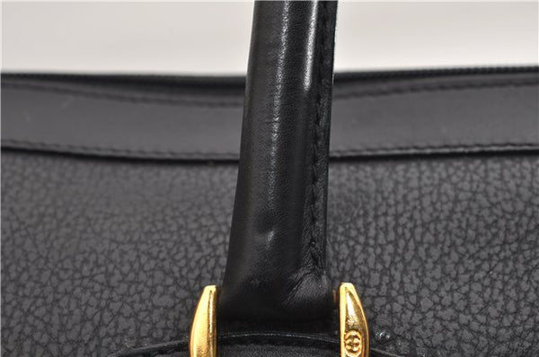 Authentic GUCCI Vintage 2Way Shoulder Hand Bag Purse Leather Black 2755E
