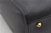 Authentic GUCCI Vintage 2Way Shoulder Hand Bag Purse Leather Black 2755E