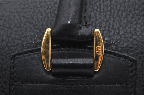 Authentic GUCCI Vintage 2Way Shoulder Hand Bag Purse Leather Black 2755E