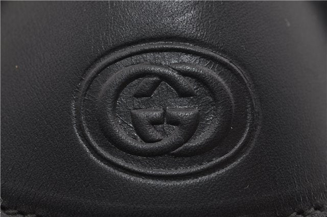 Authentic GUCCI Vintage 2Way Shoulder Hand Bag Purse Leather Black 2755E