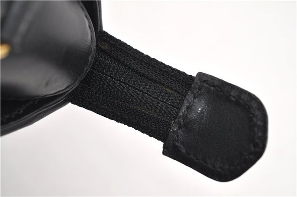 Authentic GUCCI Vintage 2Way Shoulder Hand Bag Purse Leather Black 2755E