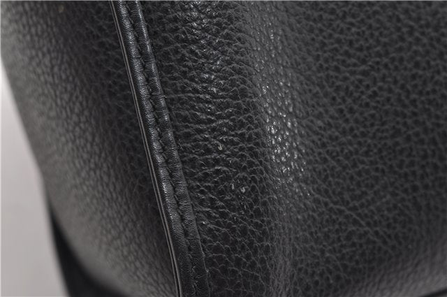 Authentic GUCCI Vintage 2Way Shoulder Hand Bag Purse Leather Black 2755E