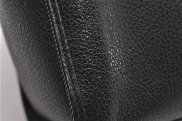 Authentic GUCCI Vintage 2Way Shoulder Hand Bag Purse Leather Black 2755E