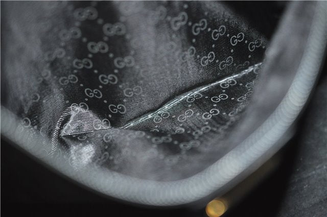 Authentic GUCCI Vintage 2Way Shoulder Hand Bag Purse Leather Black 2755E