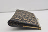 Authentic Christian Dior Trotter Clutch Hand Bag Purse Canvas Leather Blue 2755I