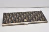 Authentic Christian Dior Trotter Clutch Hand Bag Purse Canvas Leather Blue 2755I