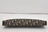 Authentic Christian Dior Trotter Clutch Hand Bag Purse Canvas Leather Blue 2755I