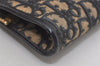Authentic Christian Dior Trotter Clutch Hand Bag Purse Canvas Leather Blue 2755I