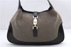 Authentic GUCCI Jackie Shoulder Hand Bag Canvas Leather 0013306 Black 2756E