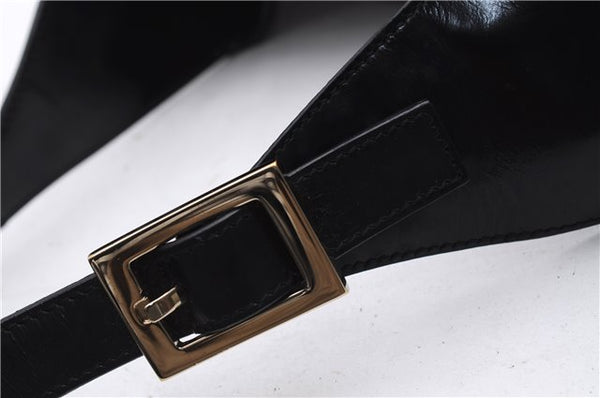 Authentic GUCCI Jackie Shoulder Hand Bag Canvas Leather 0013306 Black 2756E