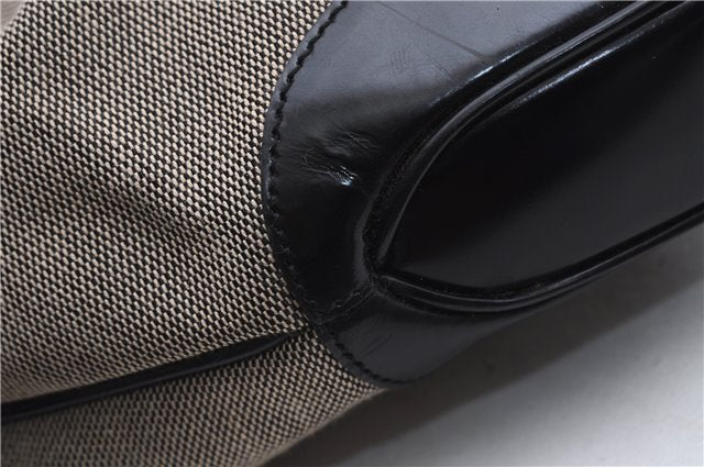 Authentic GUCCI Jackie Shoulder Hand Bag Canvas Leather 0013306 Black 2756E