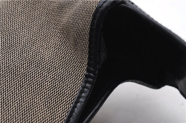 Authentic GUCCI Jackie Shoulder Hand Bag Canvas Leather 0013306 Black 2756E